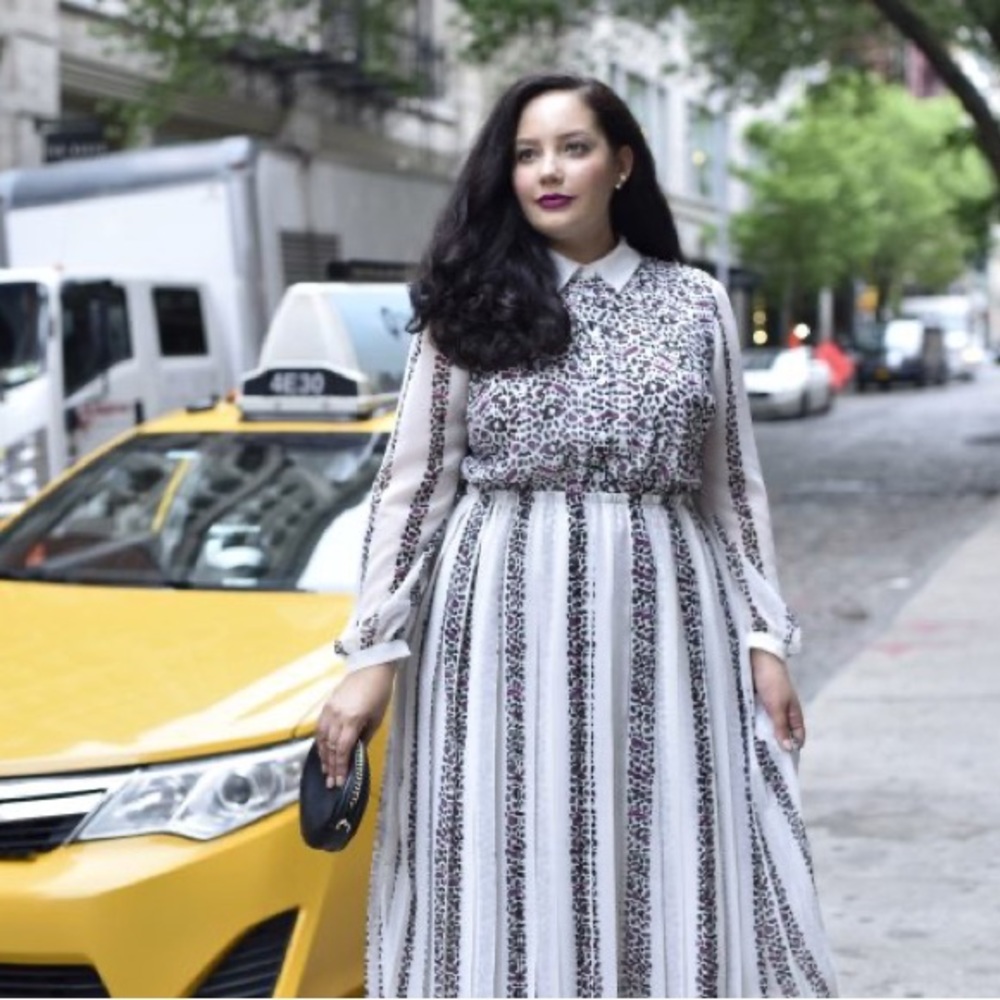 GIRLS WITH CURVES x LANE BRYANT Animal Print Midi Dress 20